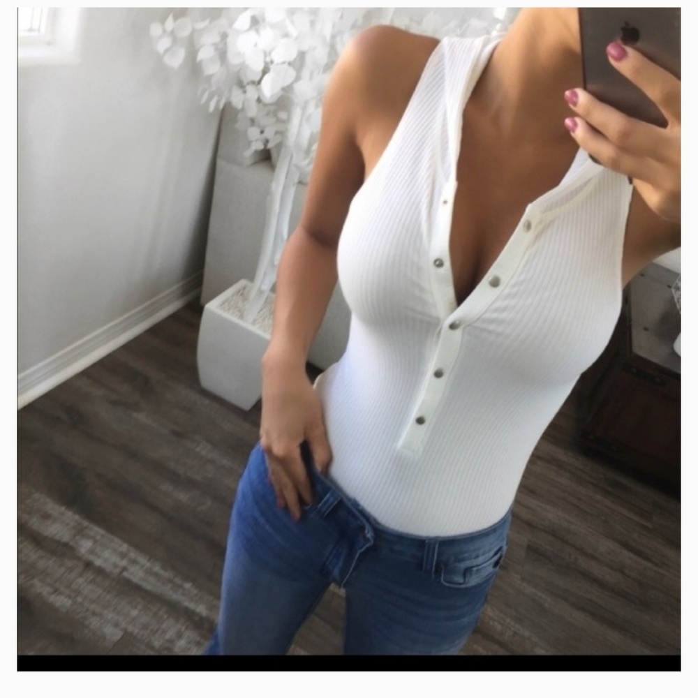 Envy ivory hooded bodysuit